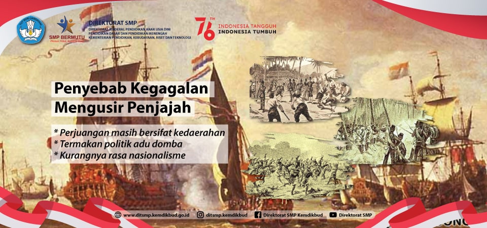 Perjuangan bangsa indonesia melawan penjajah pada masa zaman kerajaan selalu mengalami kegagalan hal ini dikarenakan